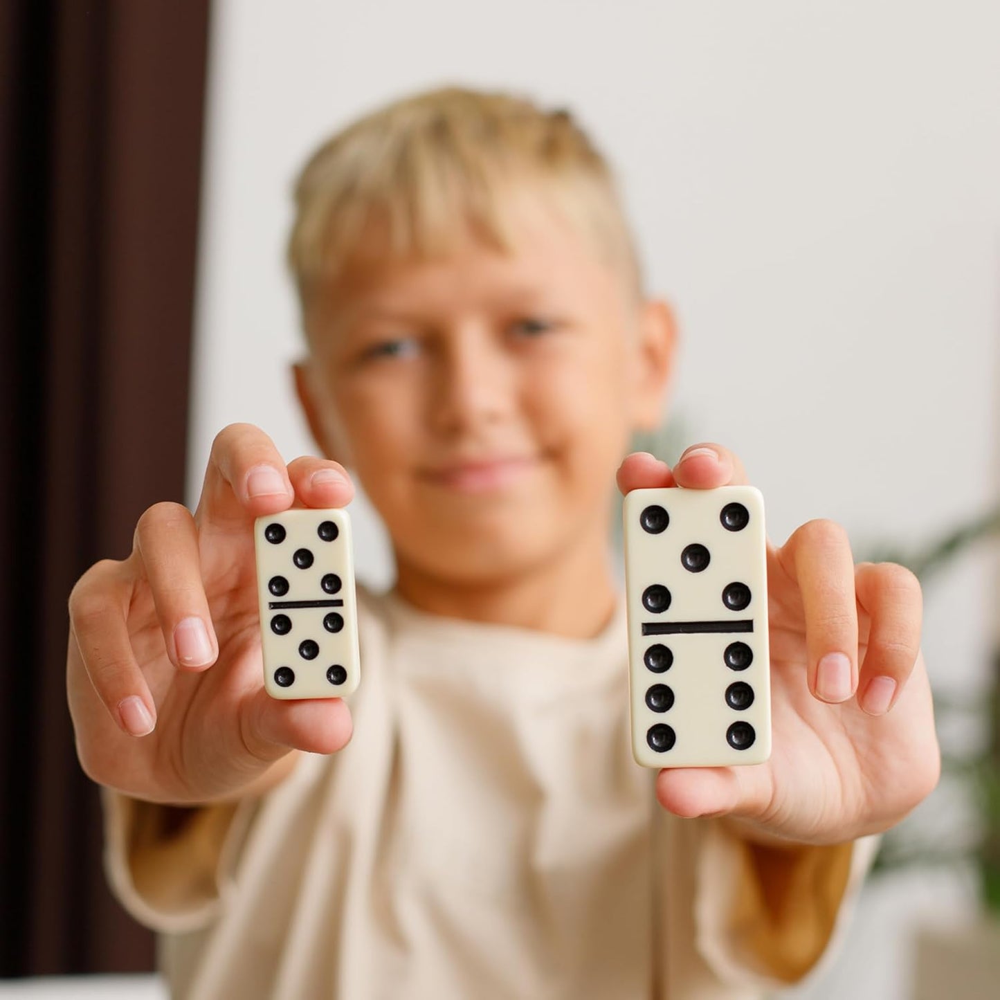 Juego de dominó mega grande de 3" para adultos y niños \u2013 J...