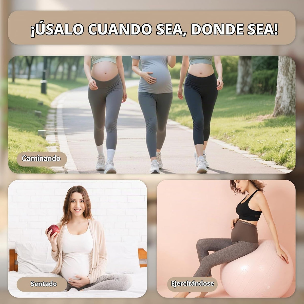 POXXU Banda para el vientre de maternidad, cinturón de apoyo para e...