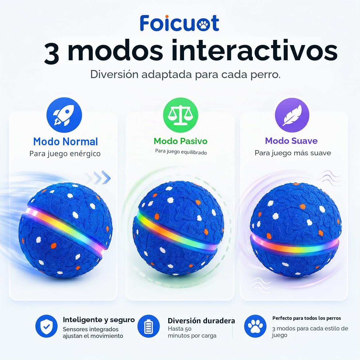 Foicuot Juguete interactivo para perros [recientemente actualizado]...