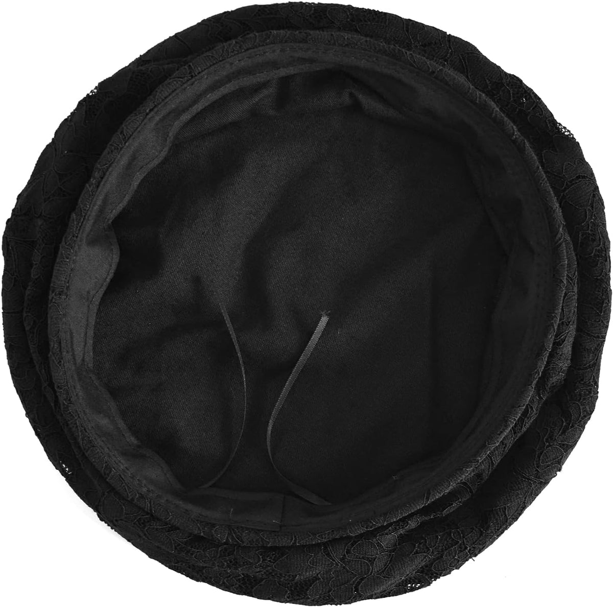AICHUAN Boina de encaje elegante para mujer, boina de vestido franc...