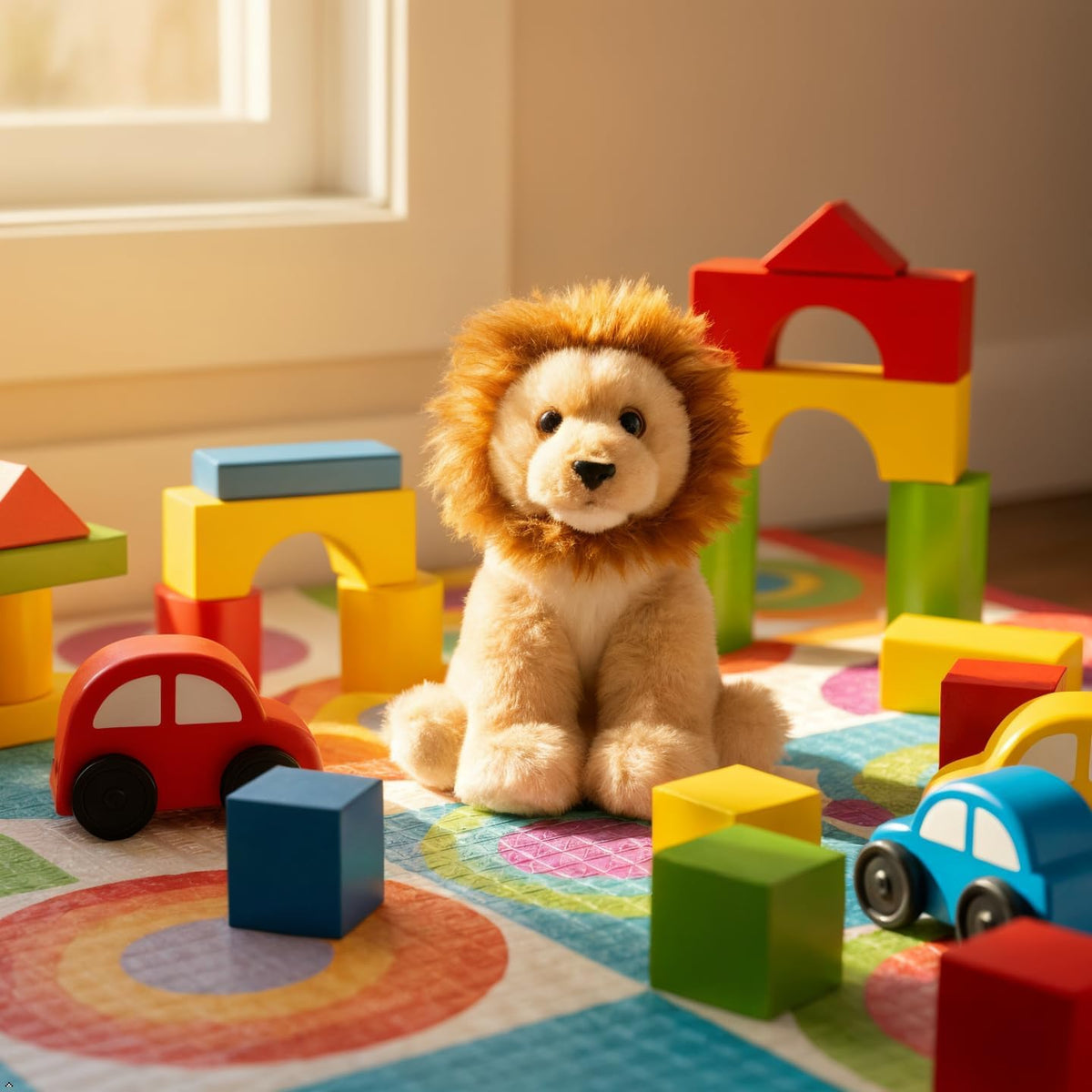 The Petting Zoo - León de peluche de juguete, regalos para niños, c...
