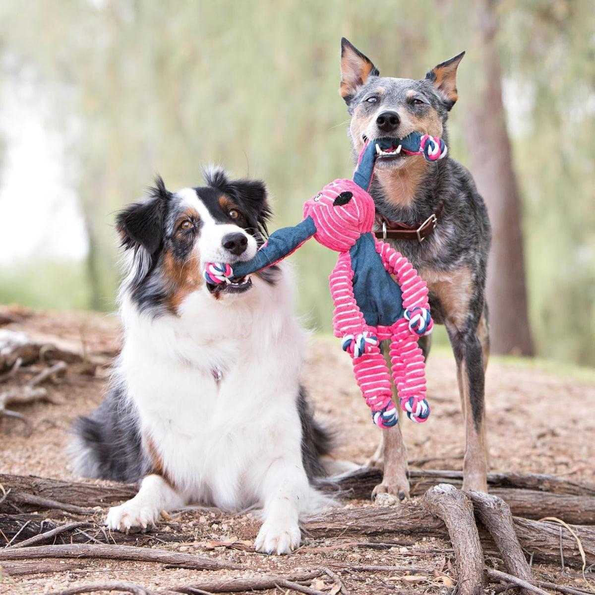 KONG Floppy Knots - Juguete de cuerda anudada para perros que atrae...