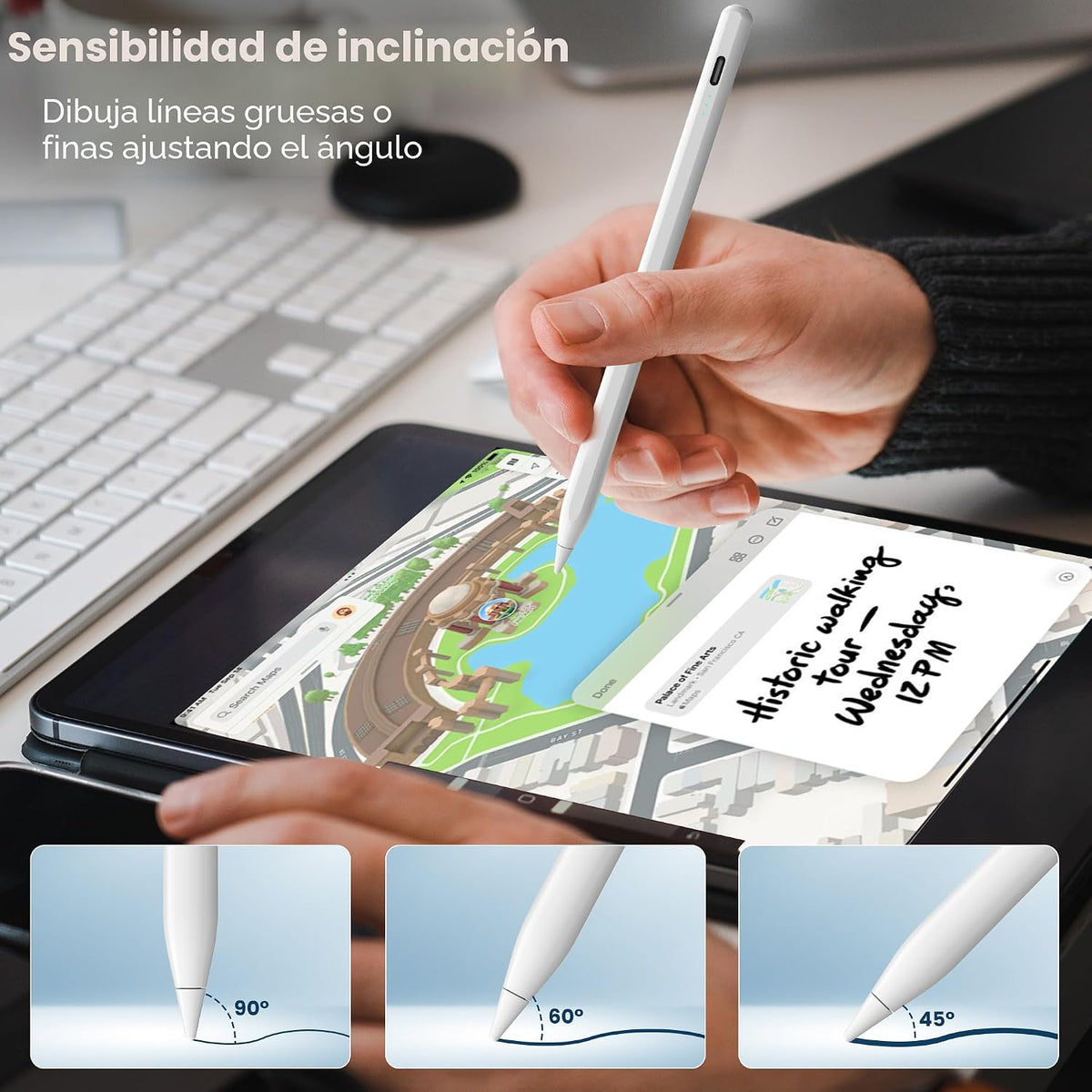 Lápiz para Apple iPad A16 10ª Generación, Lápiz capacitivo de carga...