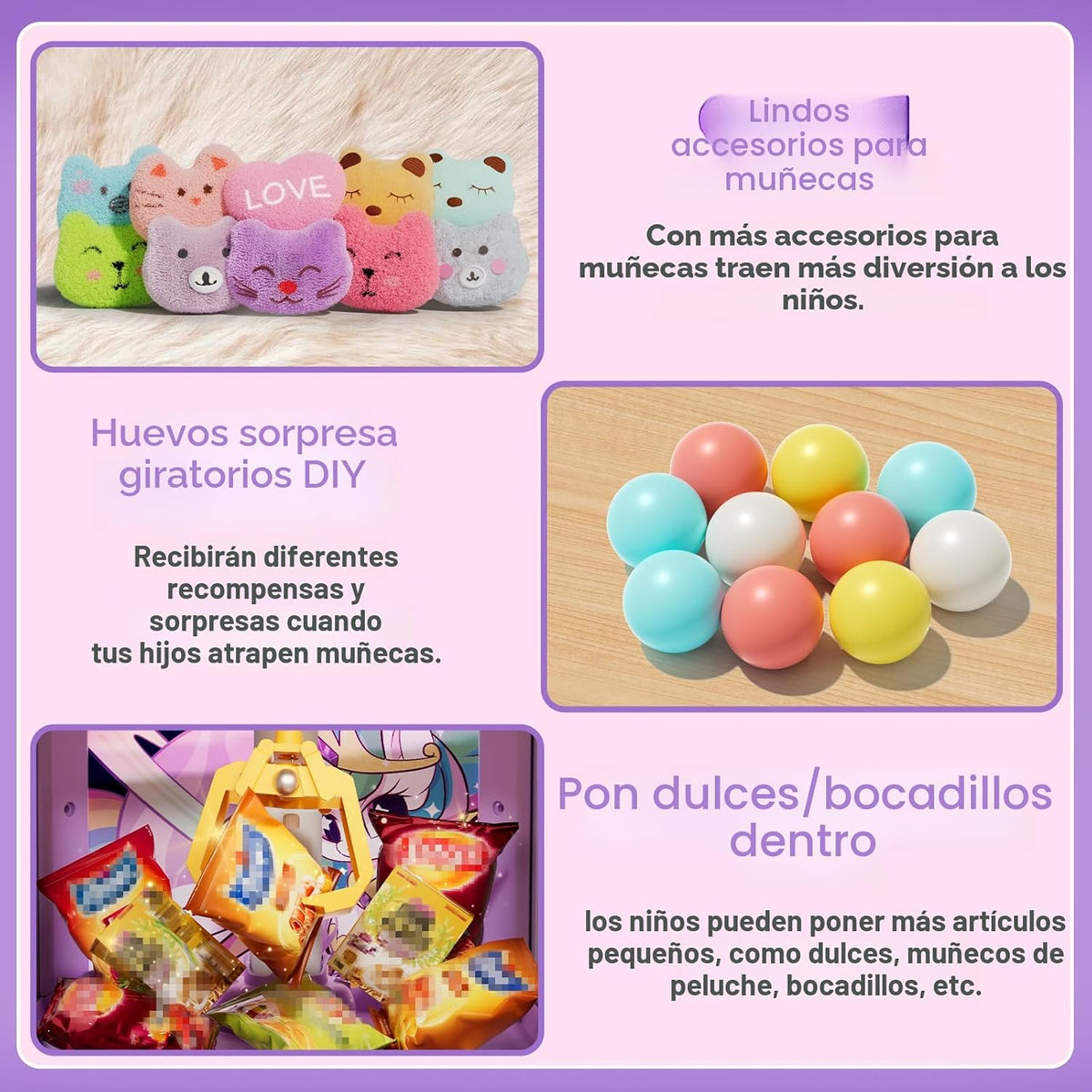 Máquina de garras para niños y niñas, máquinas expendedoras, juguet...