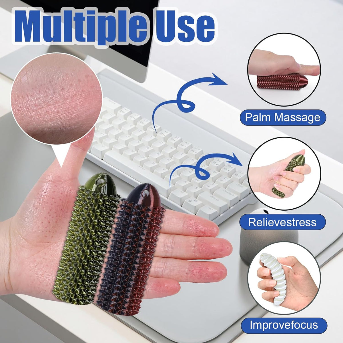 Little Ouchies Pain Fidget - Herramienta de estimulación portátil,...