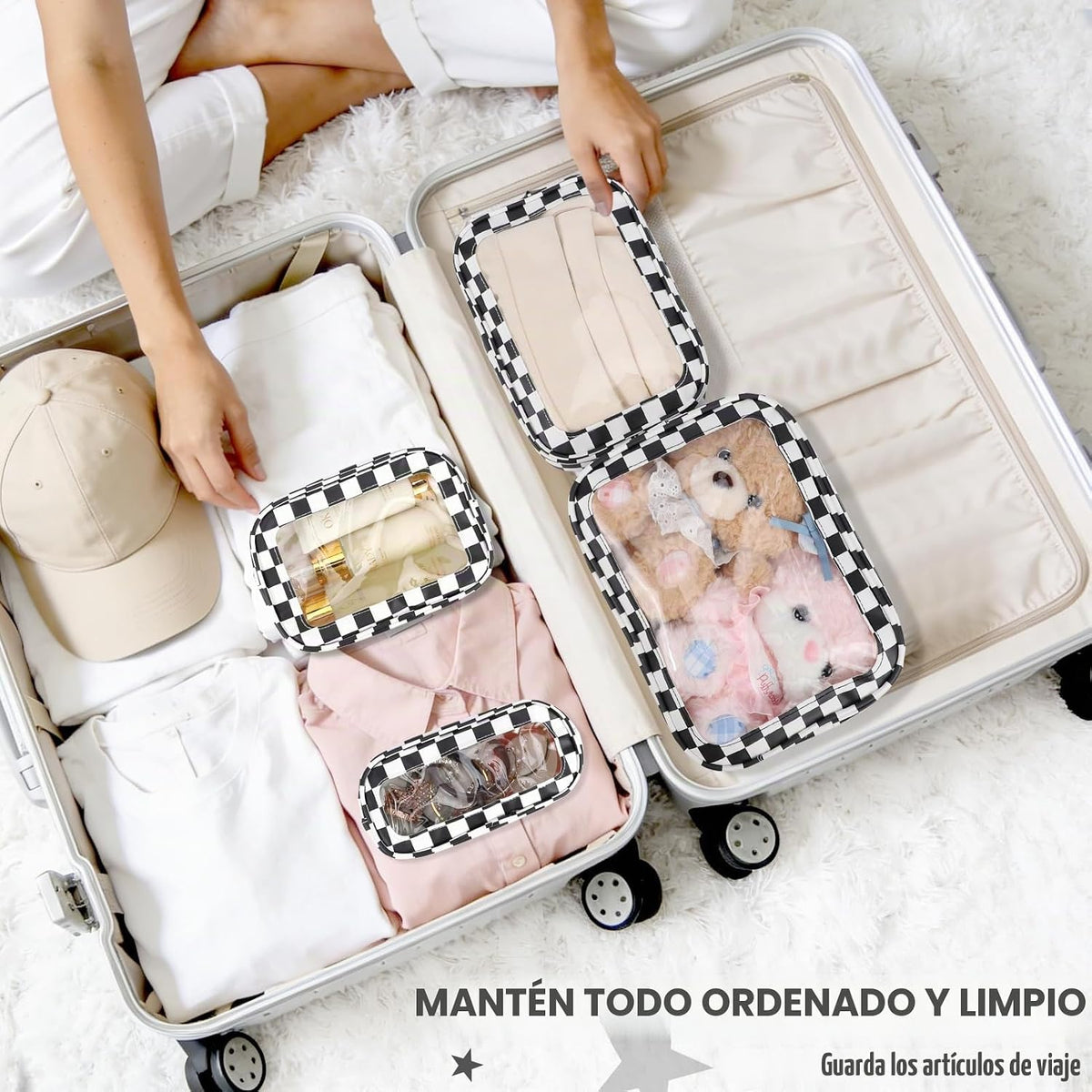 YOPCDJ Juego de 5 bolsas organizadoras para pañales, bolsa de aseo...
