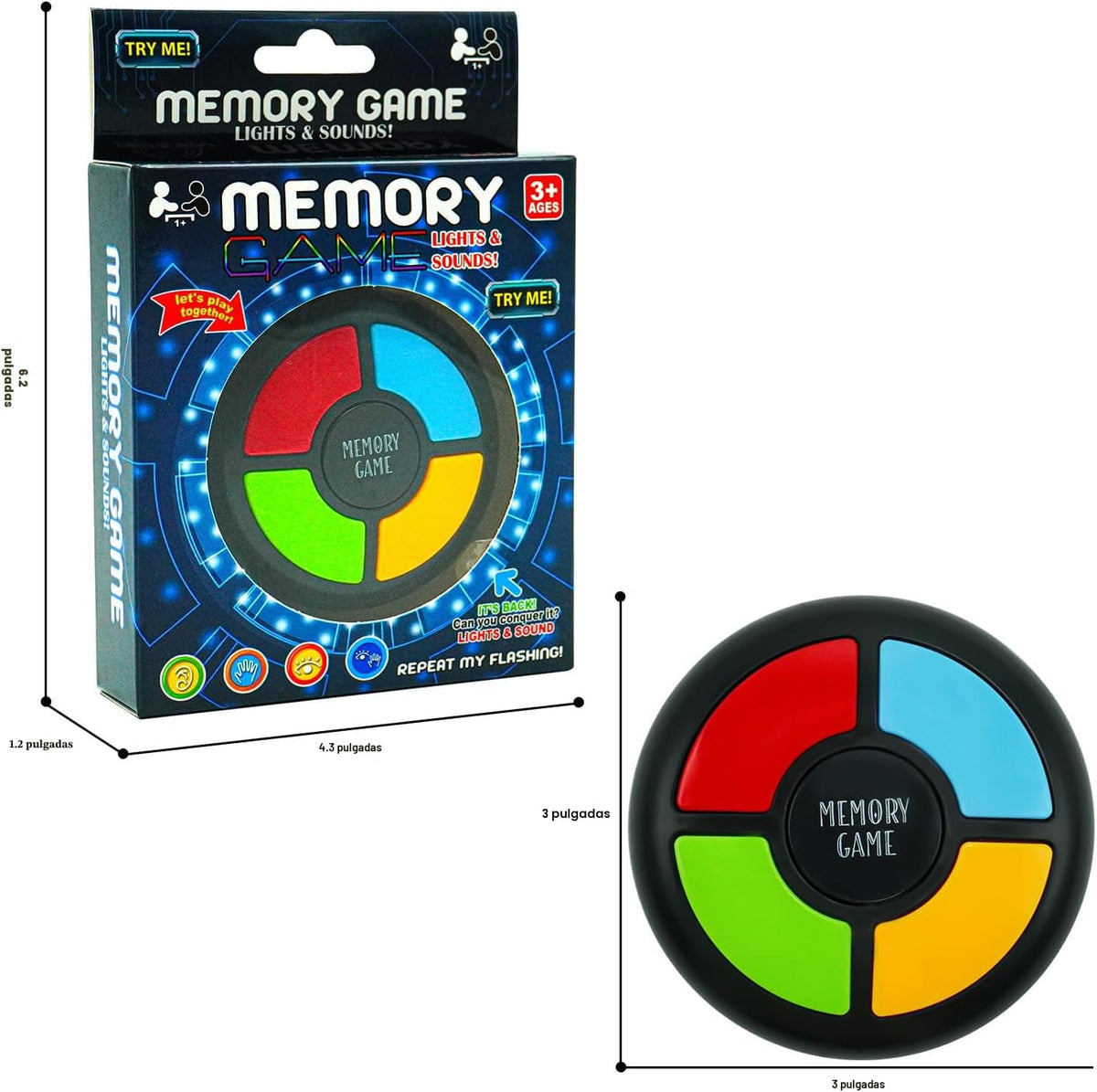 Gelabur Juegos de Memoria Portátiles para Niños de 4 a 8 años, Jugu...