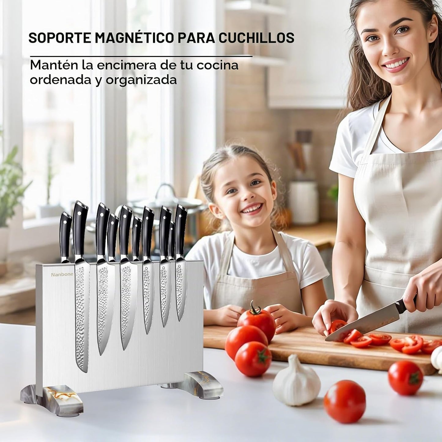 Nanbone - Soporte magnético para cuchillos sin cuchillos, soporte d...