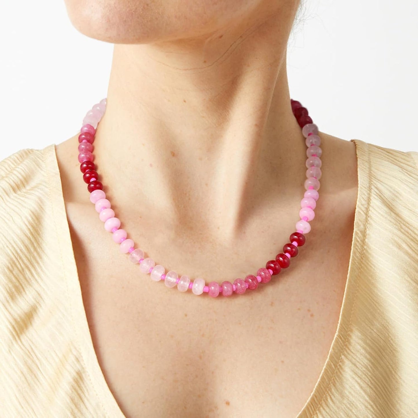 KELORIS PATH Collares de piedras preciosas con cuentas para mujer,...