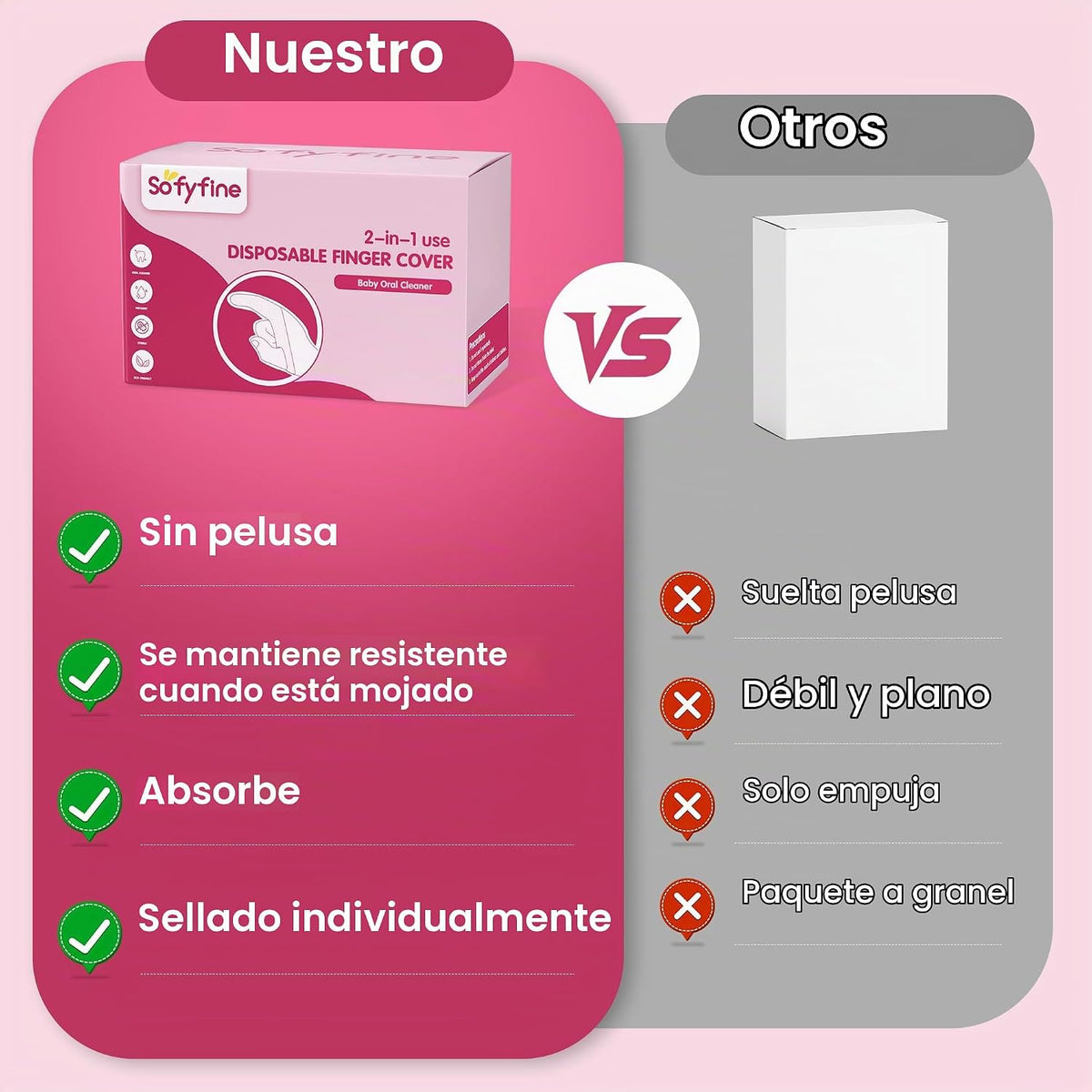 SOFYFINE - Limpiador de lengua para bebés, limpieza de la boca y la...
