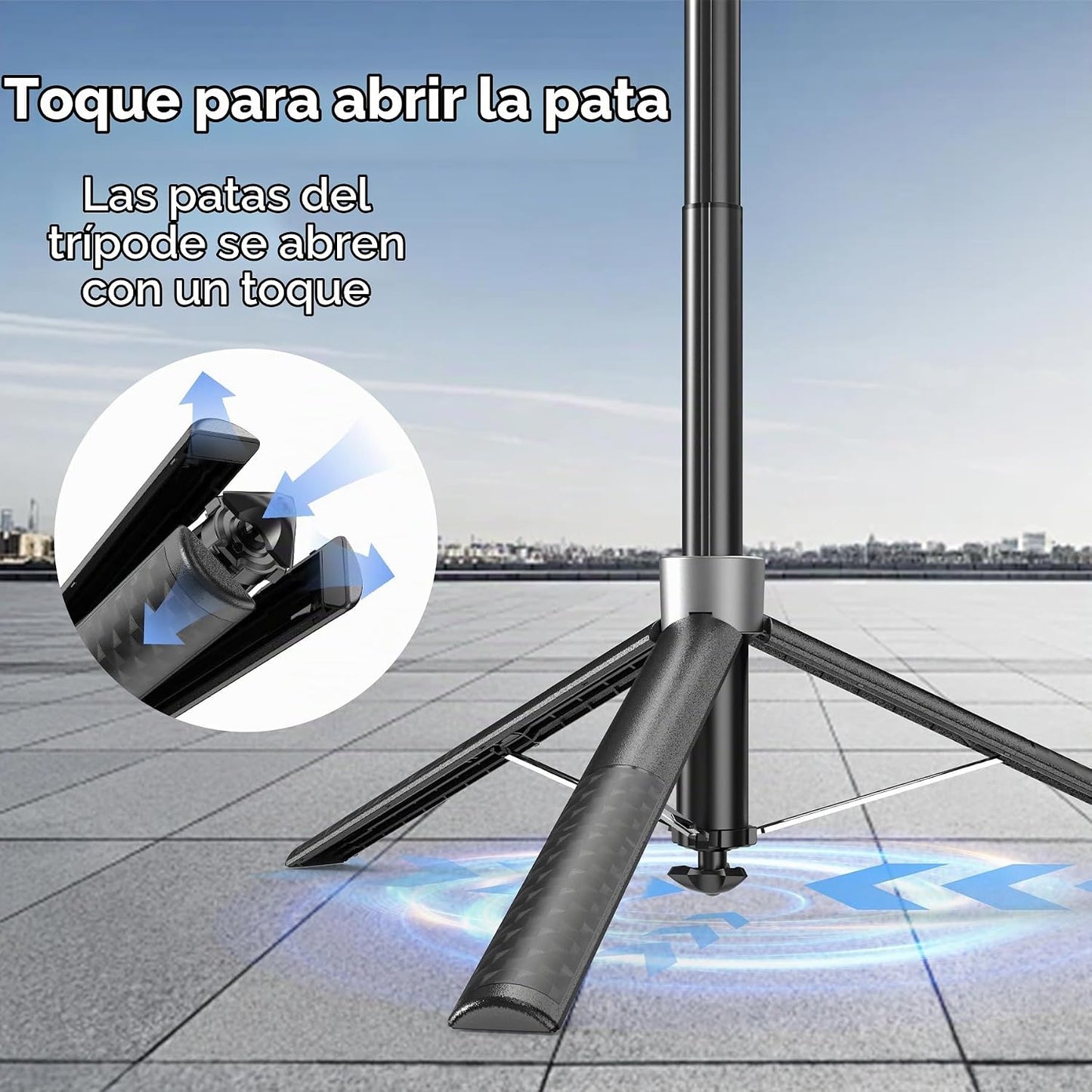 Trípode magnético de seguimiento facial, trípode Magsafe de 70.9 pu...