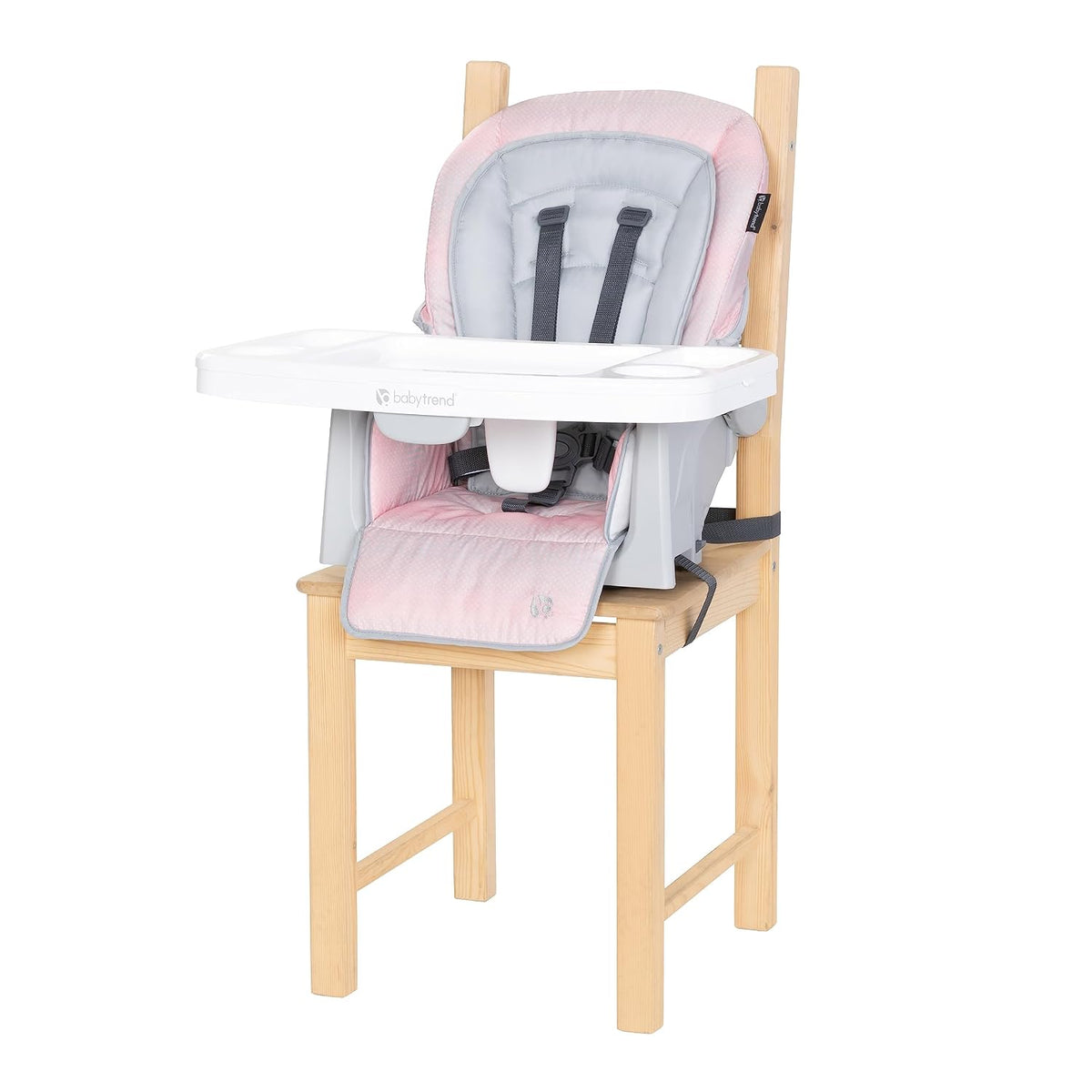 Baby Trend Everlast - Silla alta 7 en 1, color piedra rosa