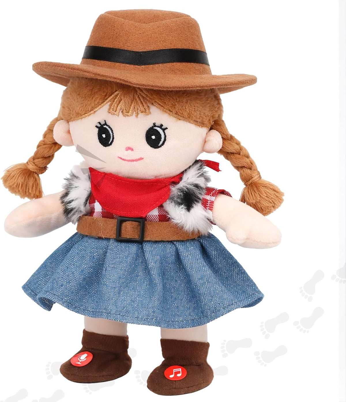 Hopearl Muñeca sonora que habla y repite lo que dices, juguete anim...