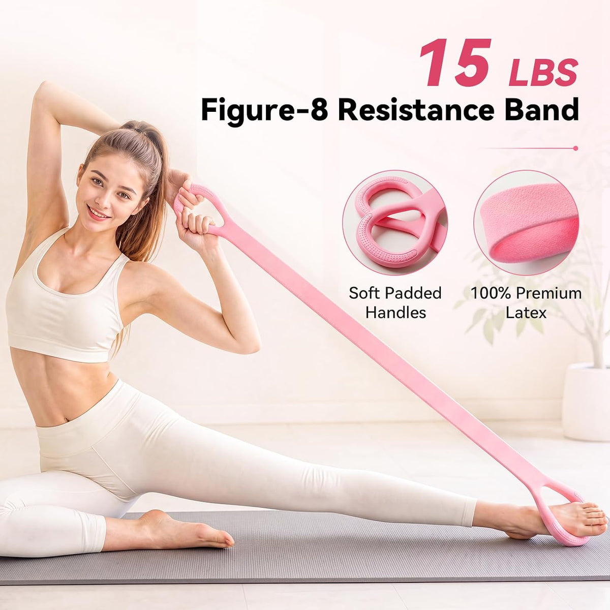POVAVCX Kit de pilates en casa de 24 piezas para mujer, equipo de p...