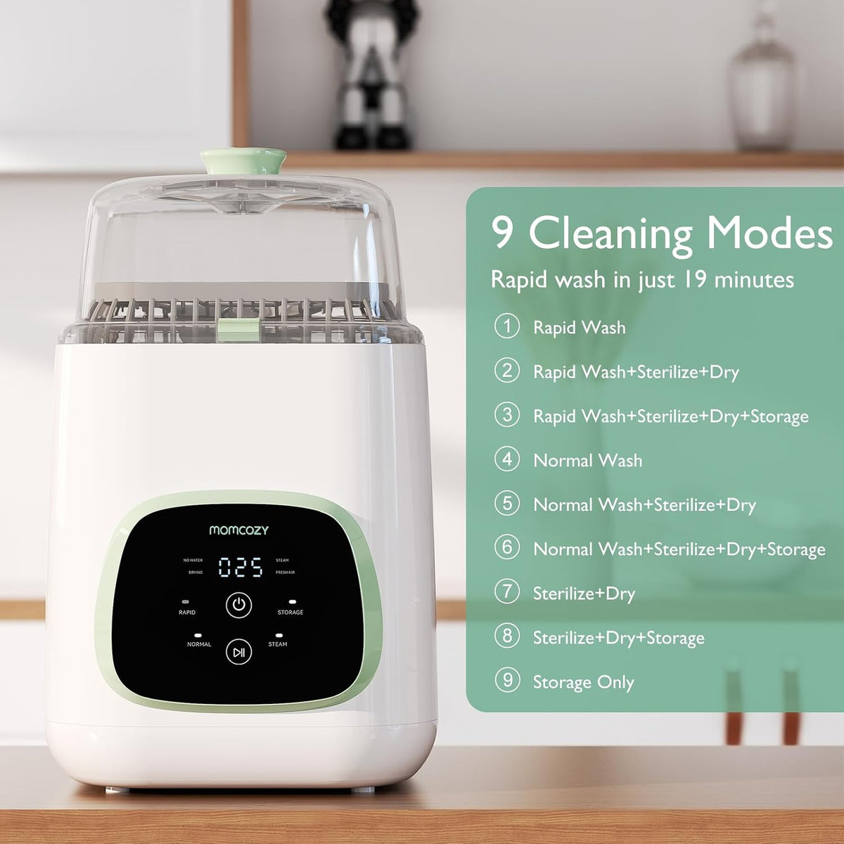 Momcozy KleanPal Pro - Lavadora de biberones y manguera de drenaje...