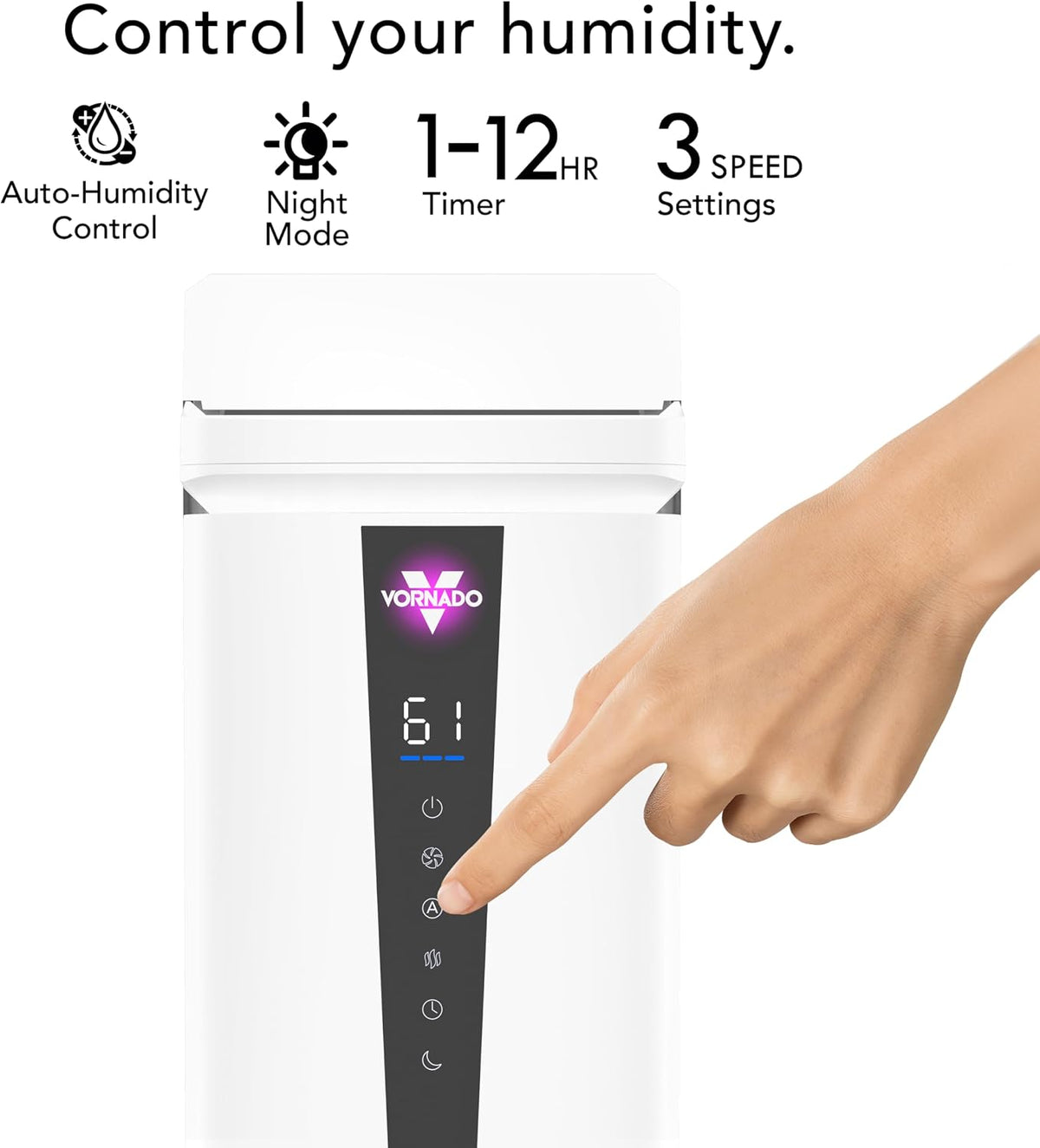 Vornado MISTIC 8 Humidificador ultrasónico para toda la habitación,...