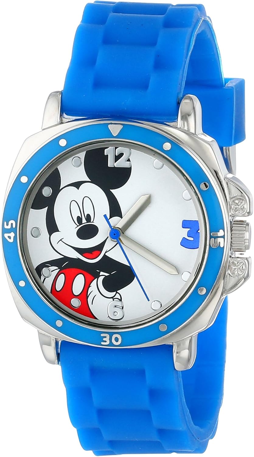 Accutime Reloj analógico de Mickey Mouse de Disney para niñas y muj...