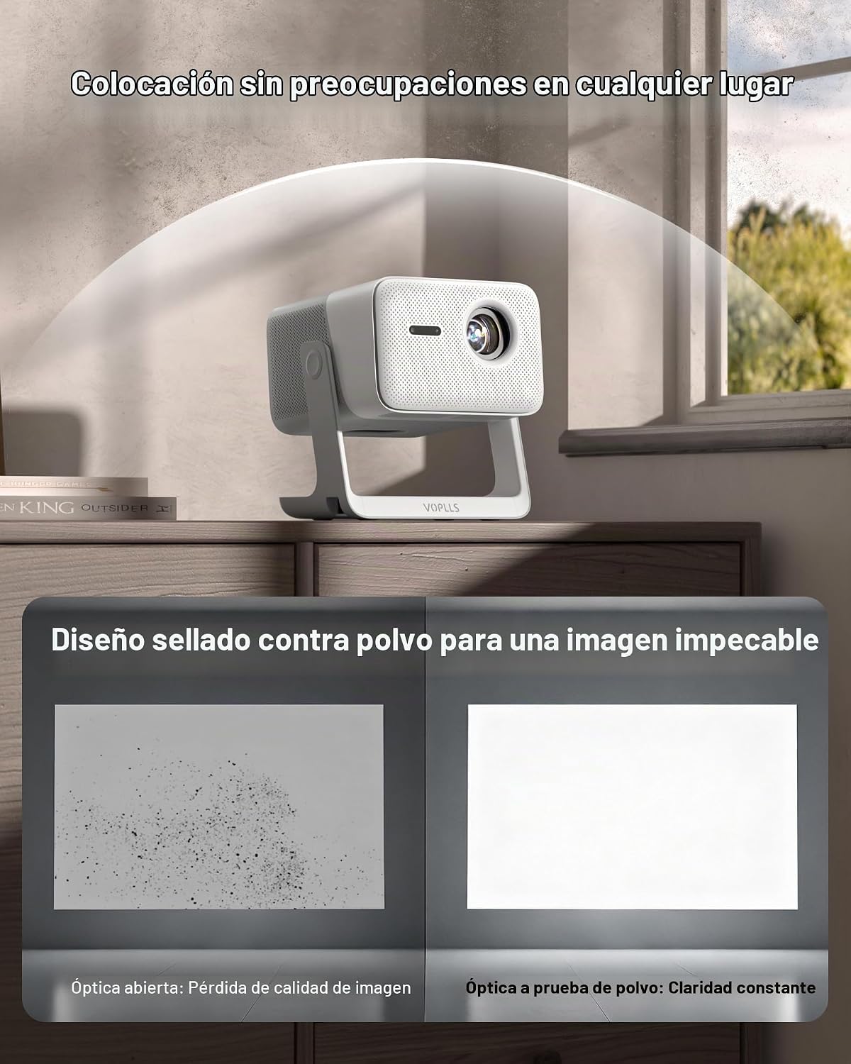 Google TV con licencia oficial: proyector inteligente 4K con WiFi y...