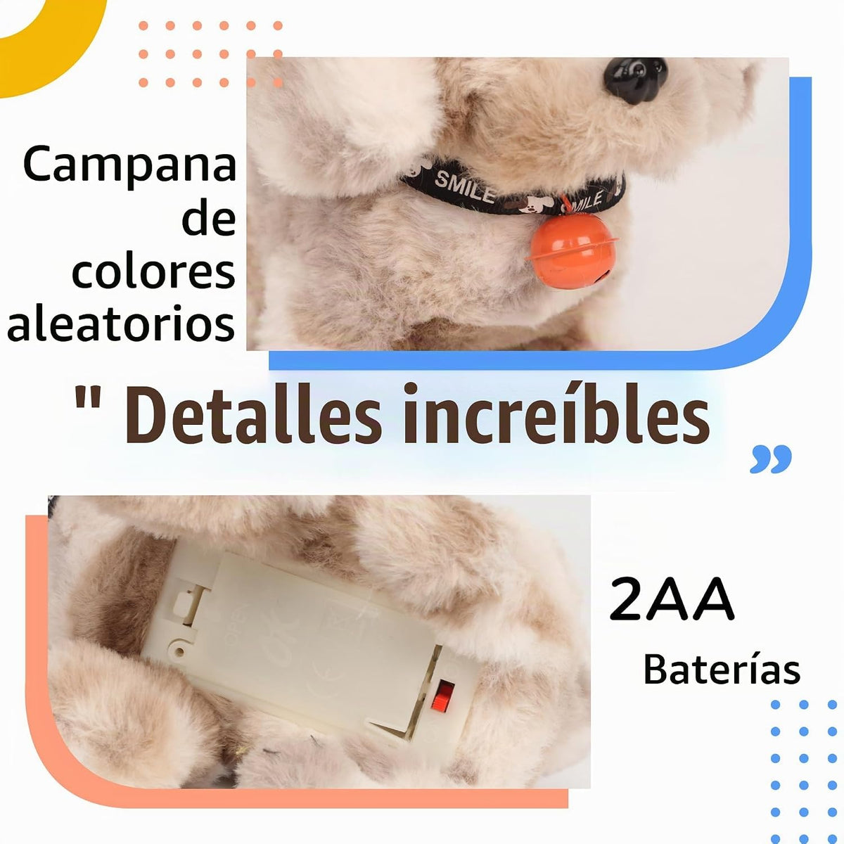 Hopearl Walking Point Dog - Juguete electrónico interactivo de pelu...