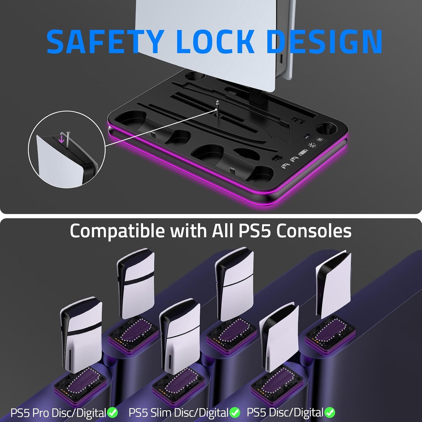 Paquete de accesorios todo en 1 para Playstation Portal, estación d...