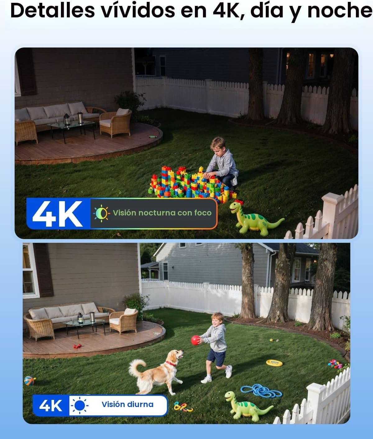 REOLINK Argus PT Ultra First 4K Cámaras de seguridad solar inalámbr...