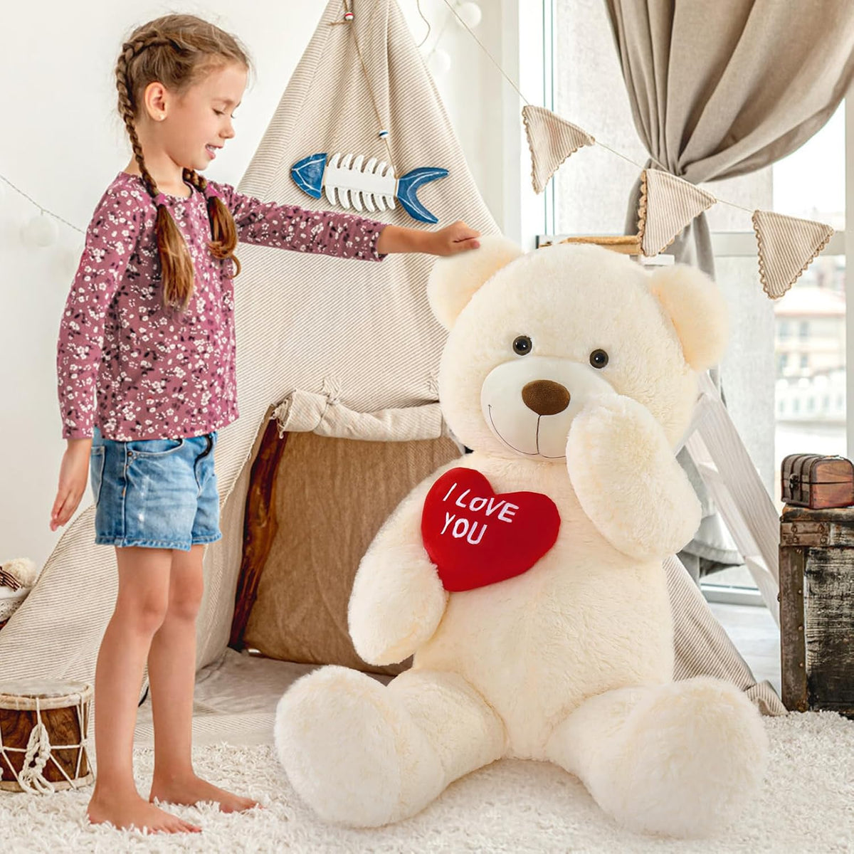 MaoGoLan Oso de Peluche Grande de Peluche, Suave y Tierno Oso de Pe...