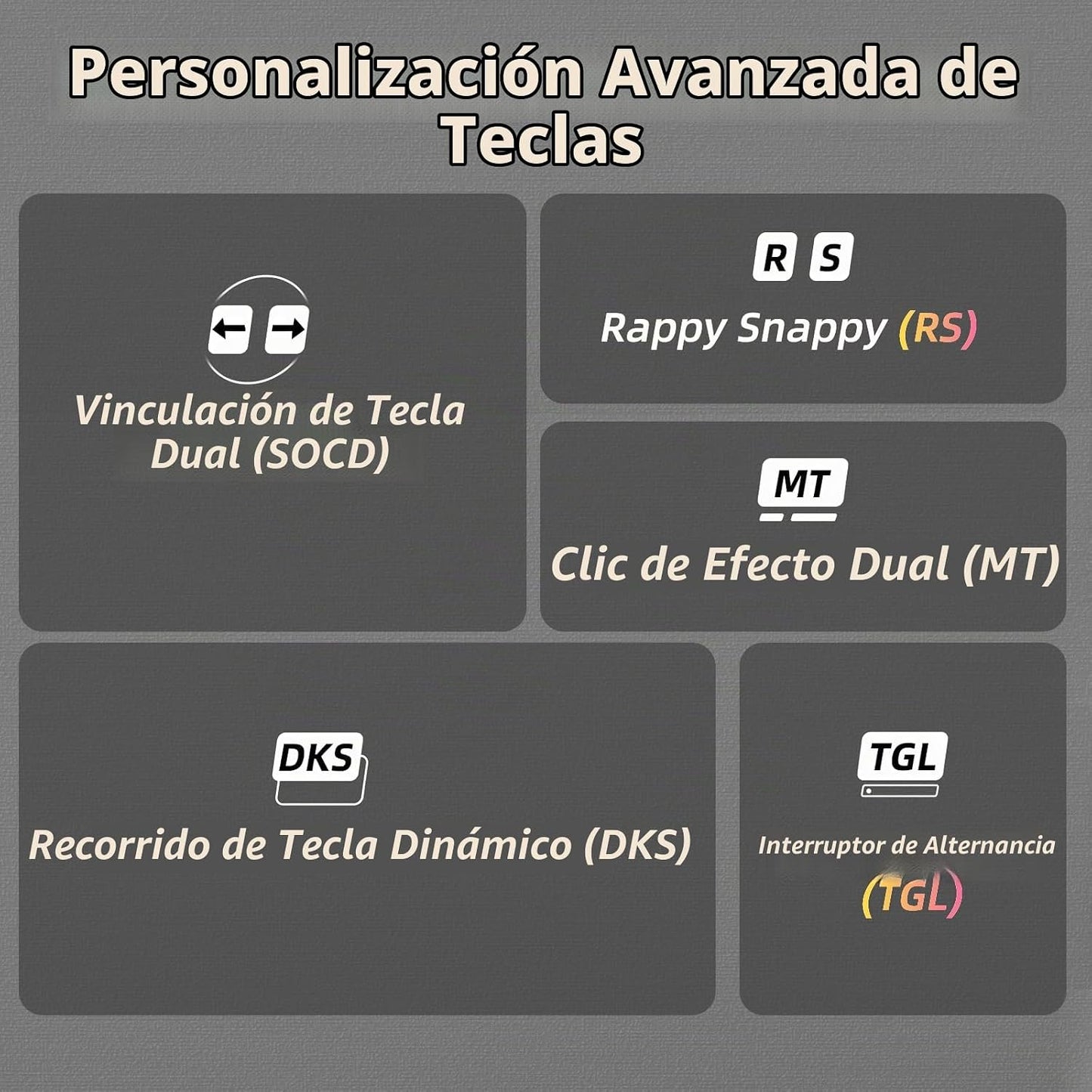 LEOBOG A80 RT Efecto Hall Teclado mecánico para juegos Disparador r...