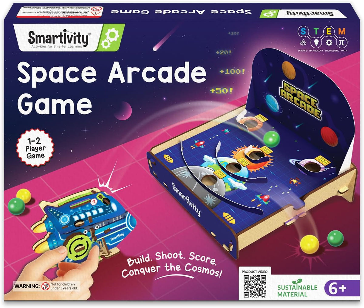 Smartivity Juego de arcade espacial para niños de 6 a 14 años | Div...