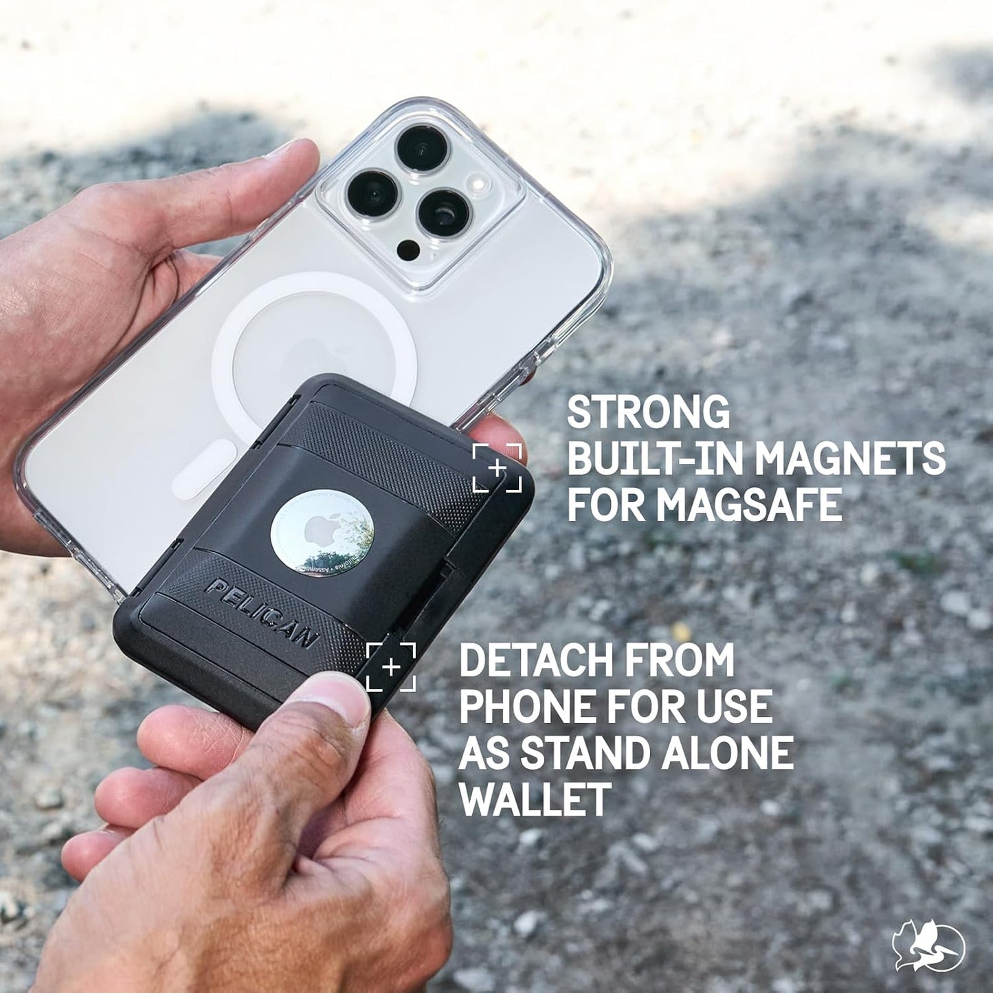 Pelican Protector AirTag MagSafe Billetera\/Tarjetero con bloqueo R...