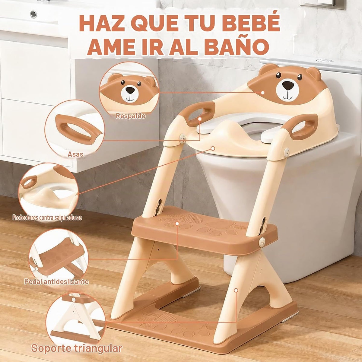 Inodoro de entrenamiento para ir al baño para niños pequeños, asien...