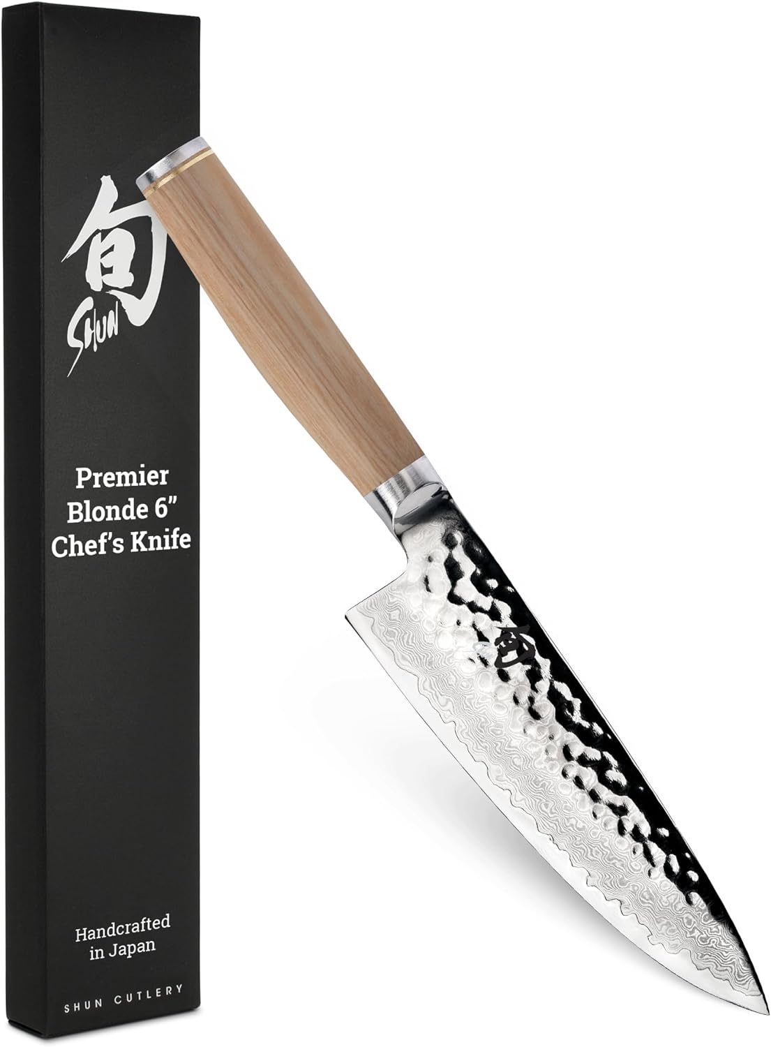 Shun Premier Blonde - Cuchillo de chef de 6 pulgadas, cuchillo de c...