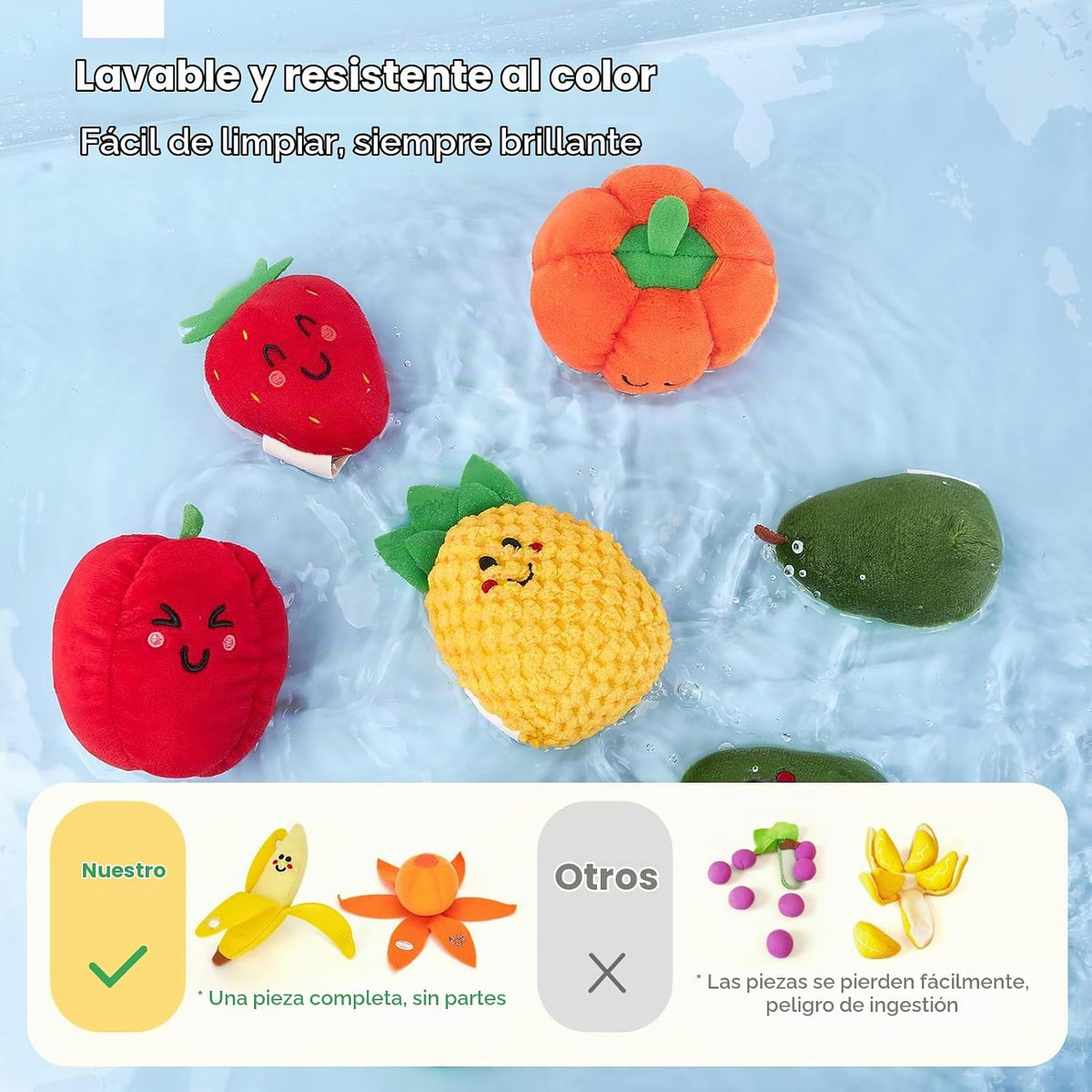 Hahaland Juguetes sensoriales para bebés - 16 piezas Mi primera fru...