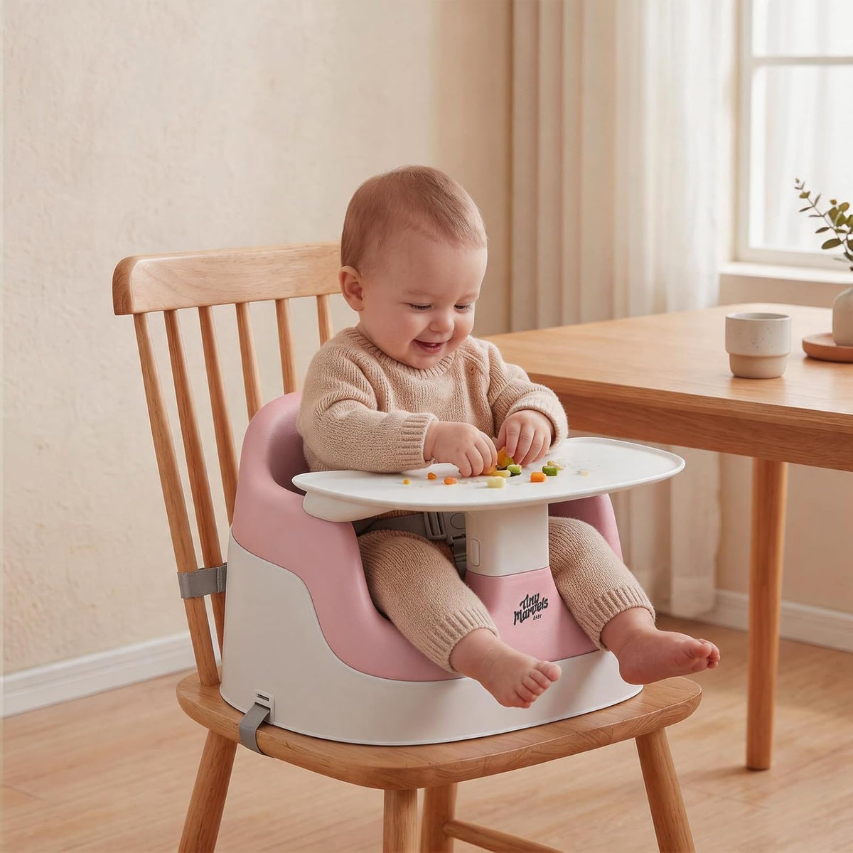 Tiny Marvels Asiento elevador con aberturas en forma de U de 5 pulg...