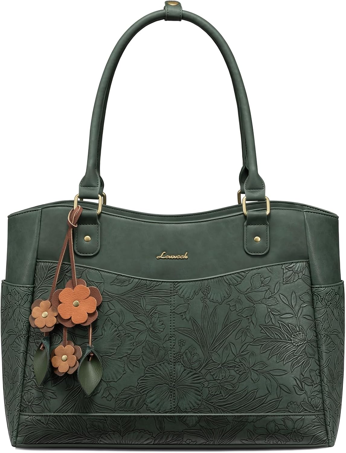 LOVEVOOK Bolsa para portátil para mujer, bolsa de mano vintage de c...