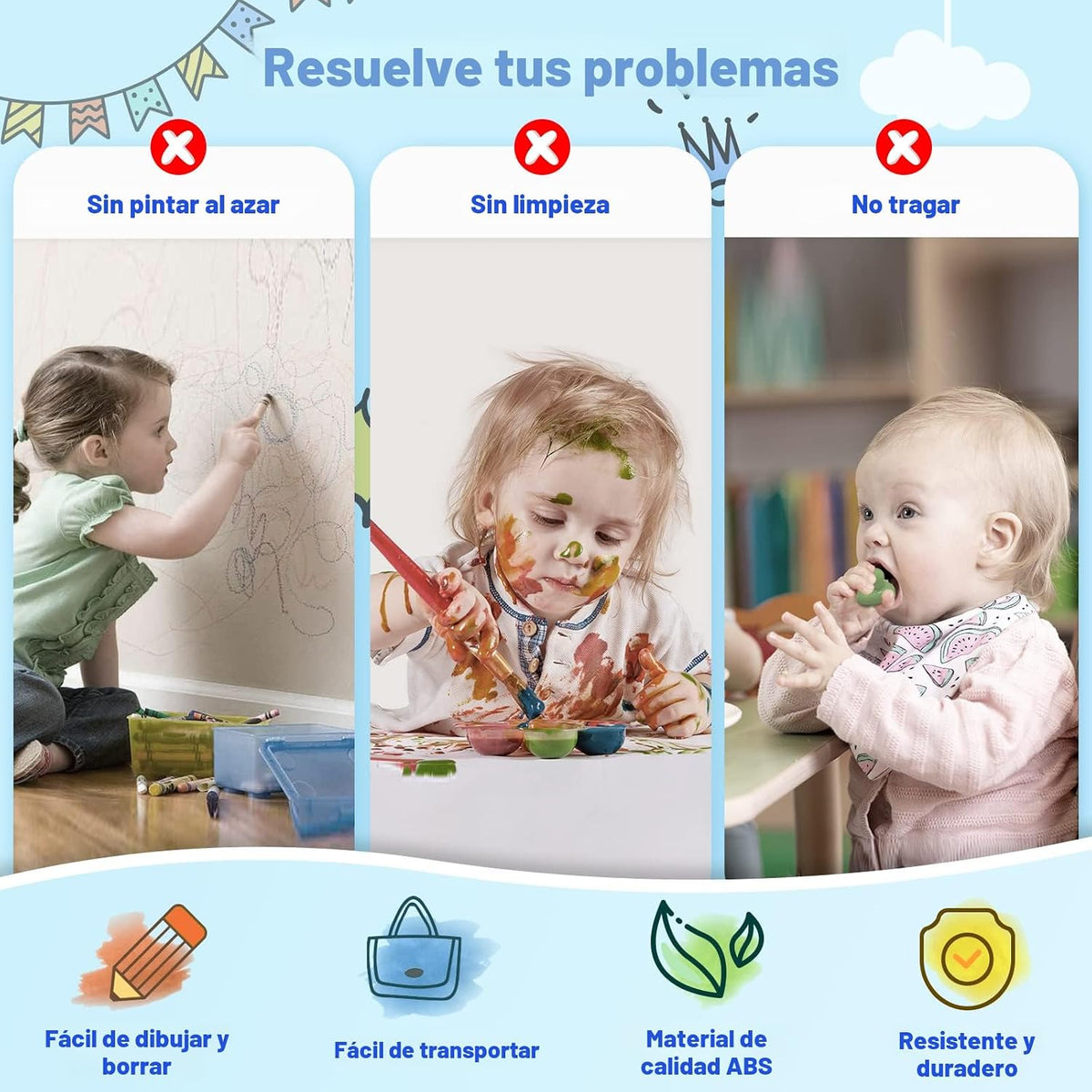 Kikidex - Tablero magnético de dibujo, juguetes para niñas pequeñas...