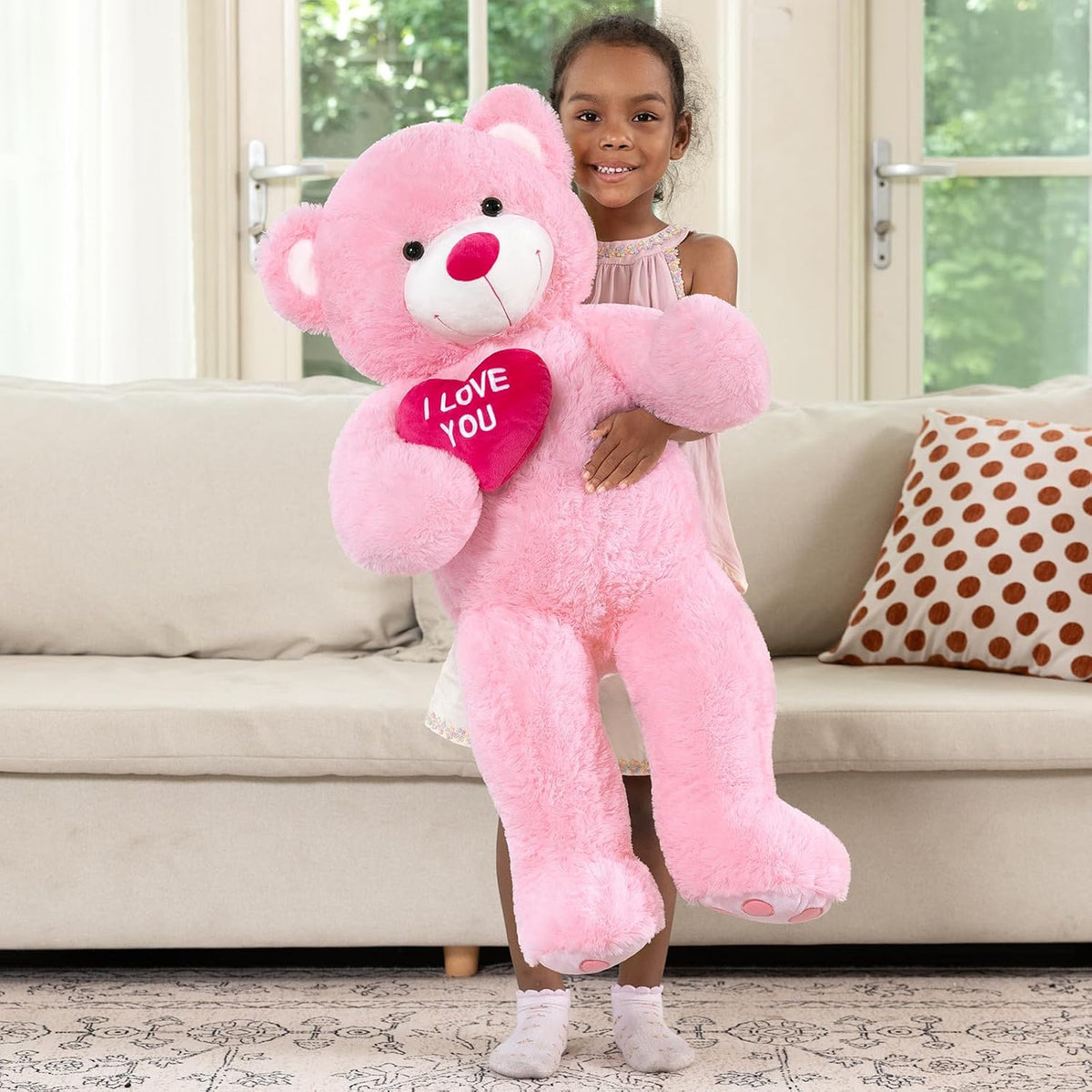 MaoGoLan - Oso de peluche grande con corazón rojo "Te quiero...