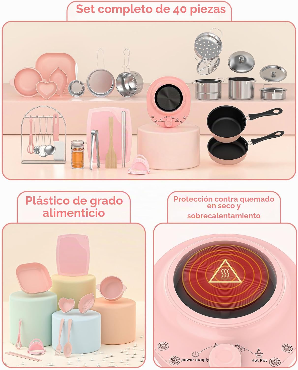 Gotoofun Juego de cocina real para niños de 8 a 12 años, mini herra...