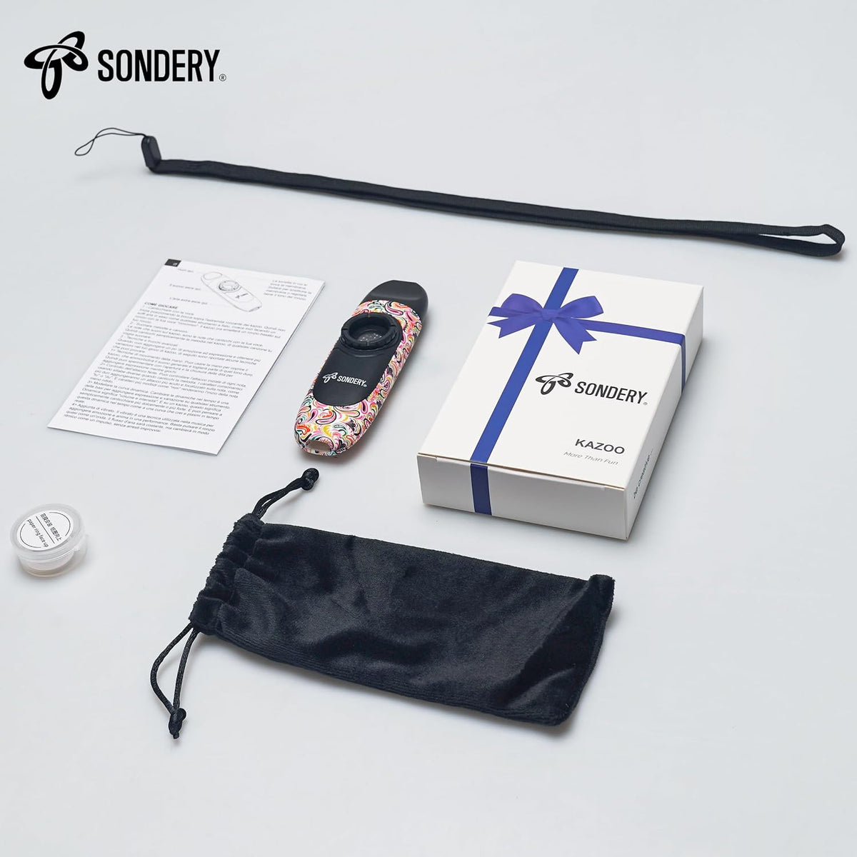 Sondery Instrumento de viento profesional Kazoo con 5 membranas y c...