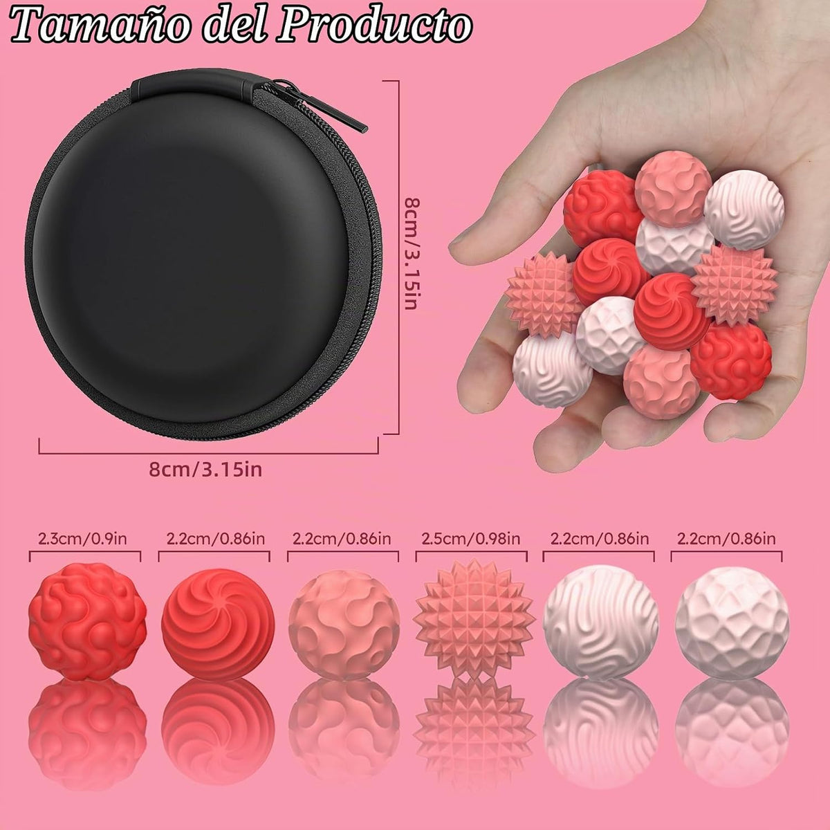 Bolas magnéticas de silicona, juguetes para ansiedad para adultos y...