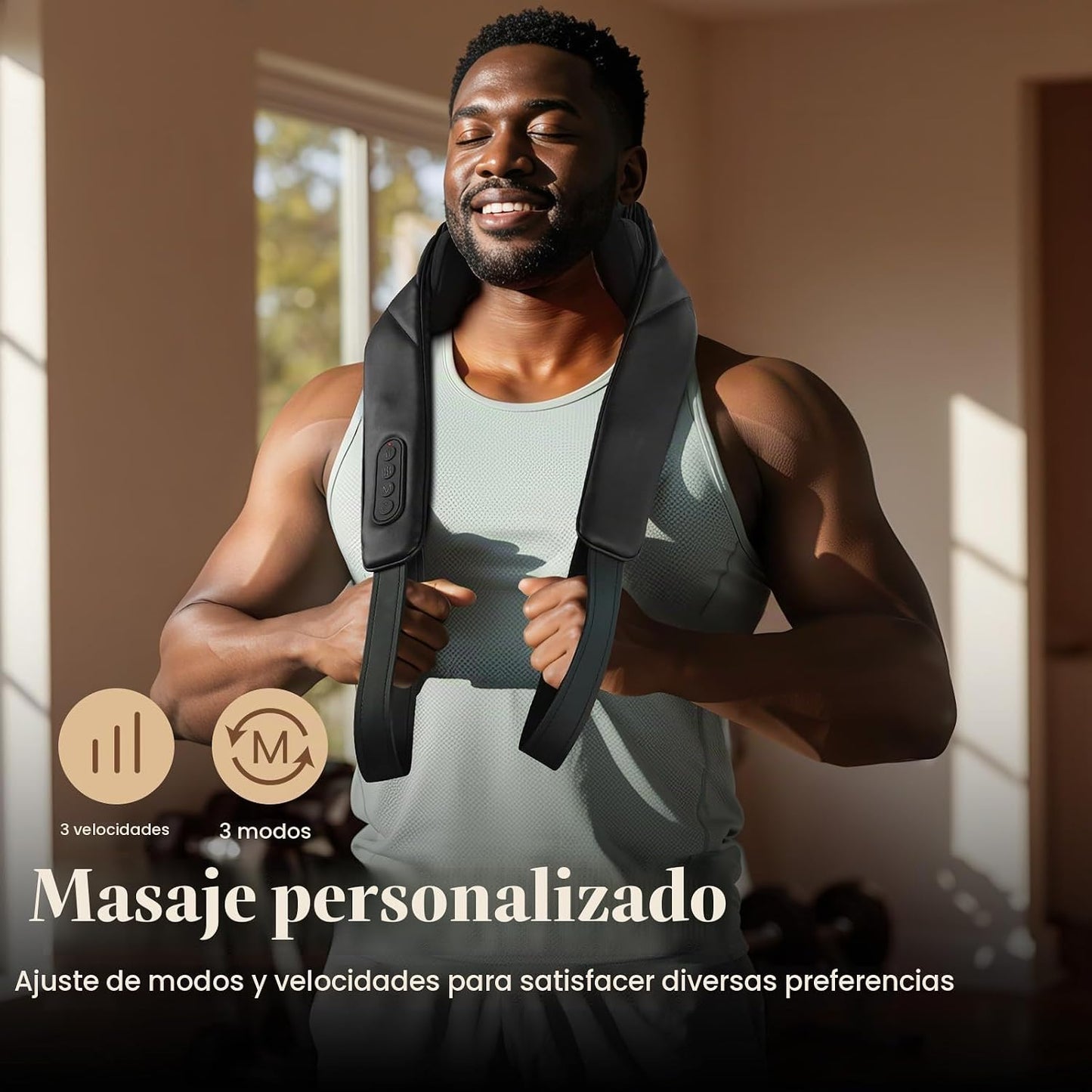 CuPiLo Masajeador de cuello inalámbrico con calor, apto para la FSA...