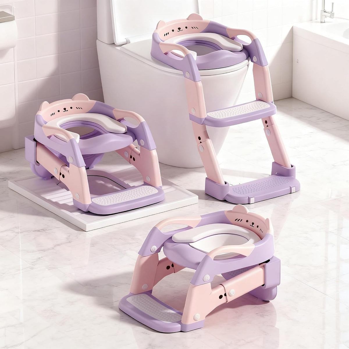 Asiento de entrenamiento para ir al baño, asiento de inodoro mejora...