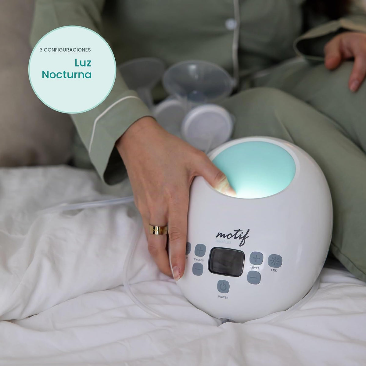 Motif Medical Luna Doble Bomba Eléctrica con Cable | Potente estimu...