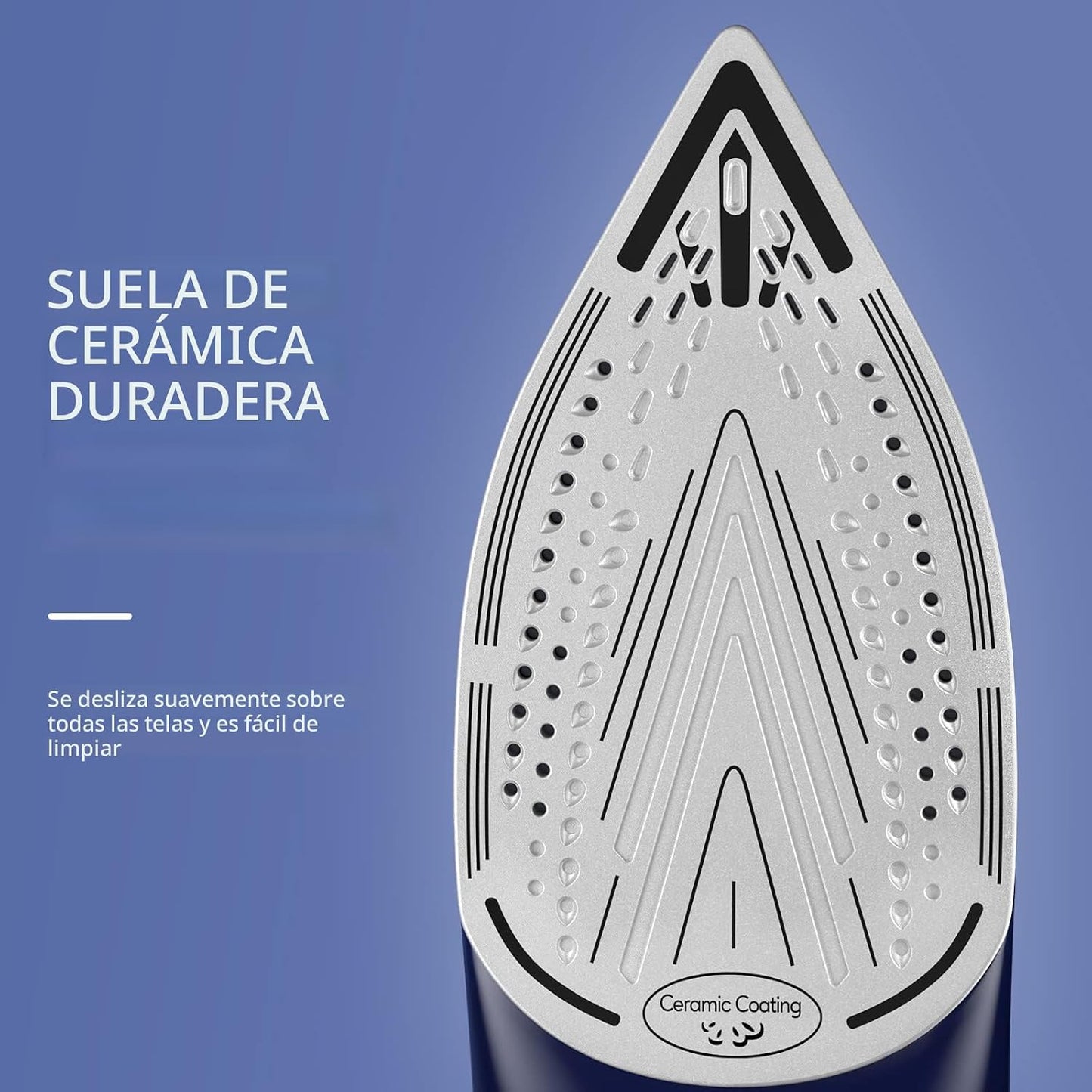 BEAUTURAL Plancha de vapor para ropa con esfera de termostato de pr...