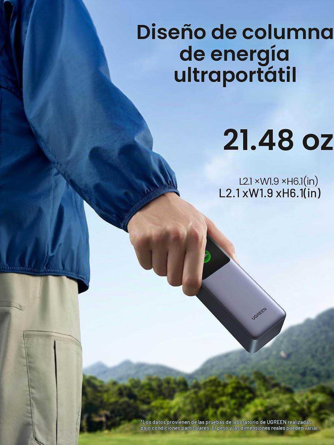UGREEN Nexode 25000mAh 200W PD 3.1 TFT banco de energía de 3 puerto...