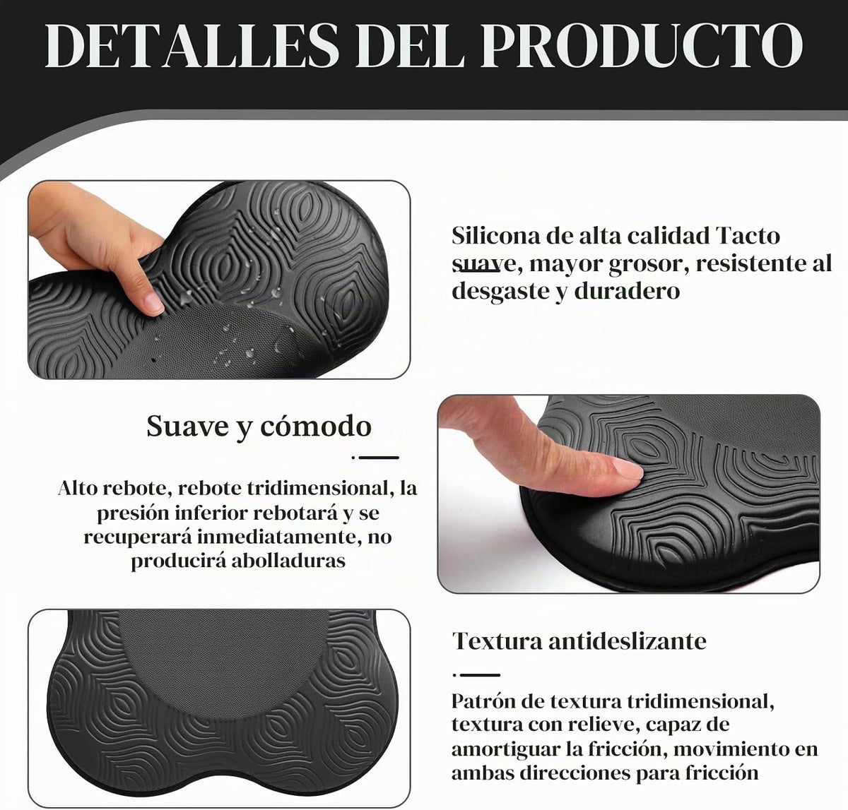 MBKHFLL Paquete de 2 Cojines de Yoga para Rodillas y Codos - Espuma...