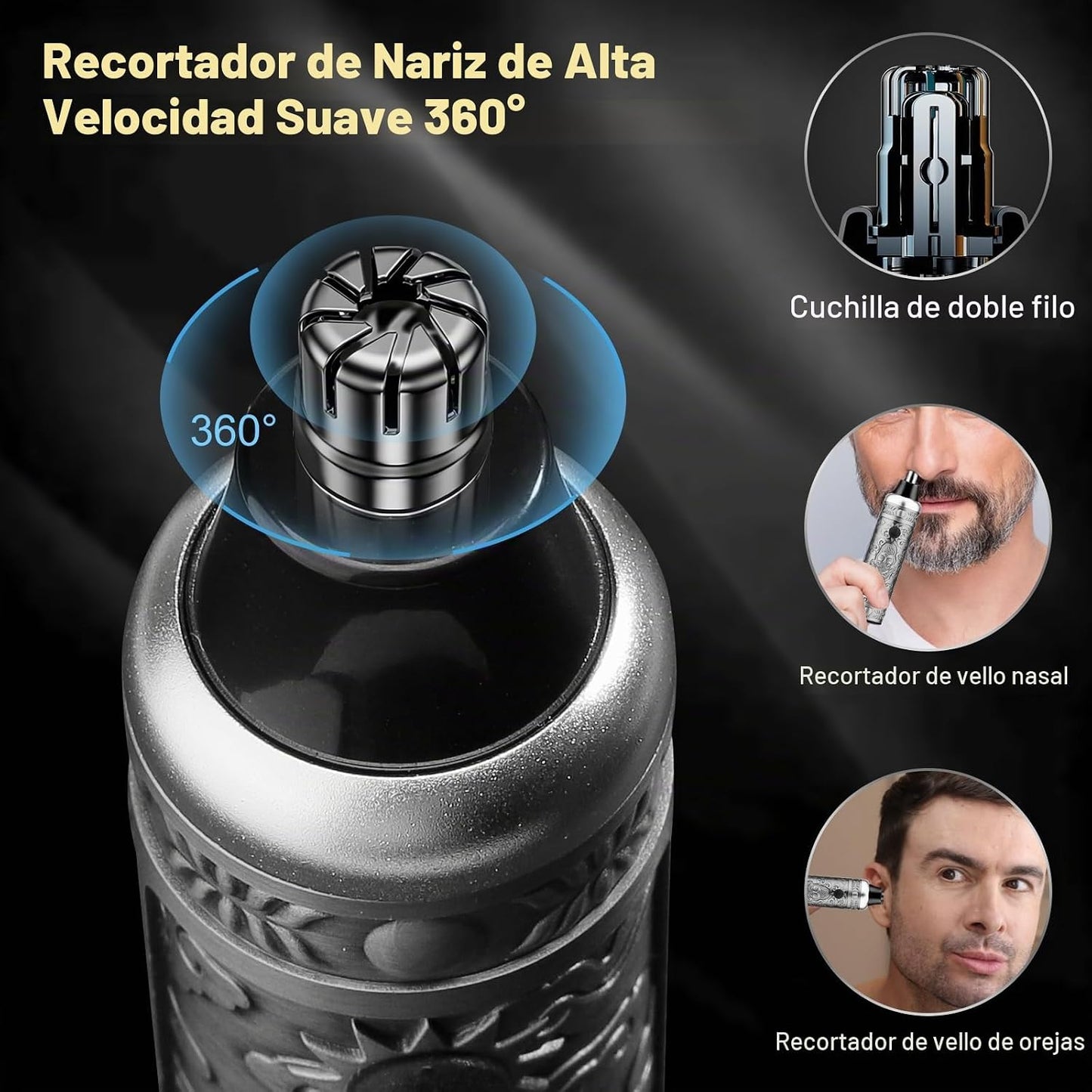 QREEYX Cortadora de pelo para hombre, recortadora de pelo en T, rec...