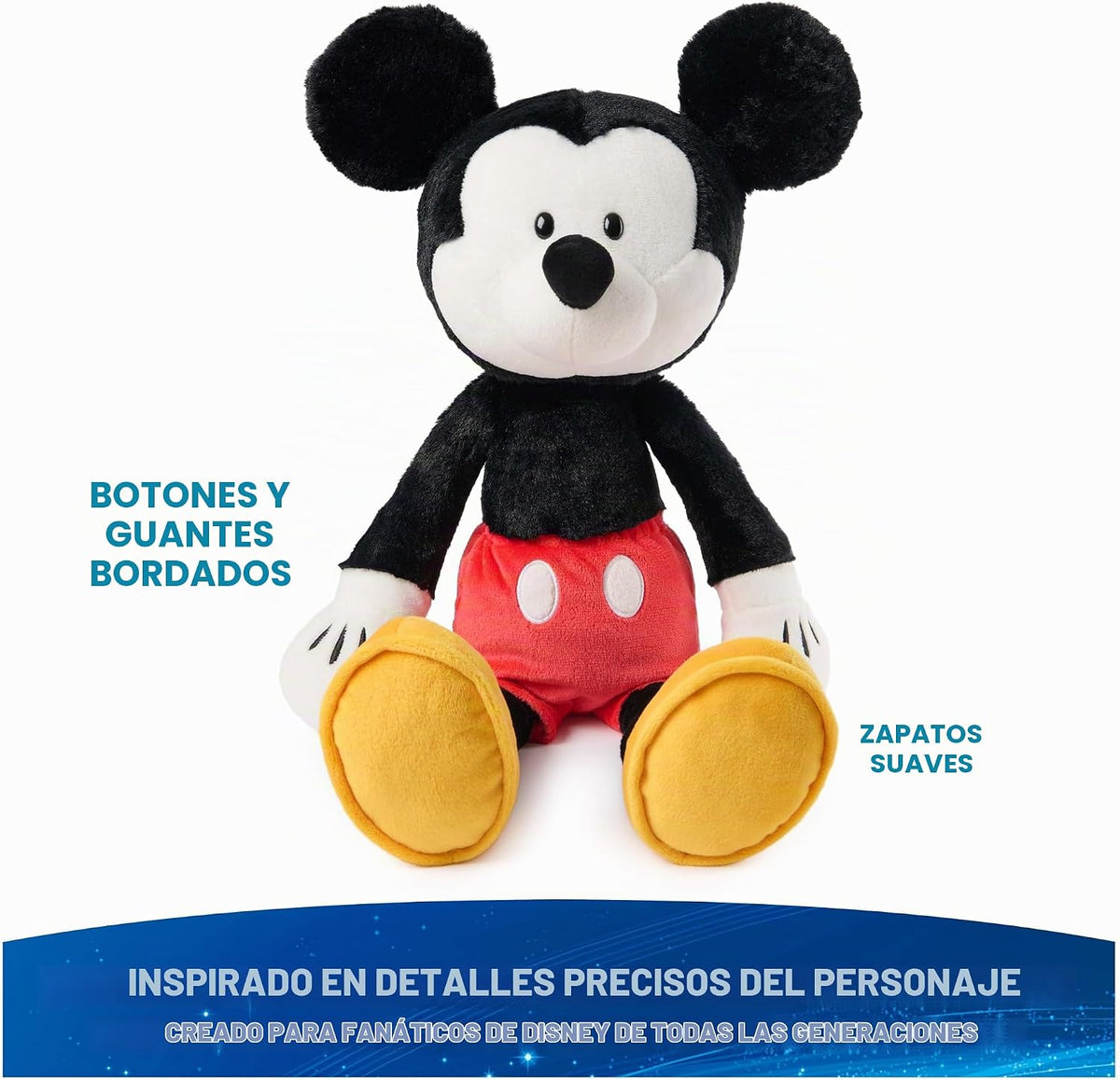GUND Disney - Palillo de dientes oficial de Mickey Mouse, Mickey y...