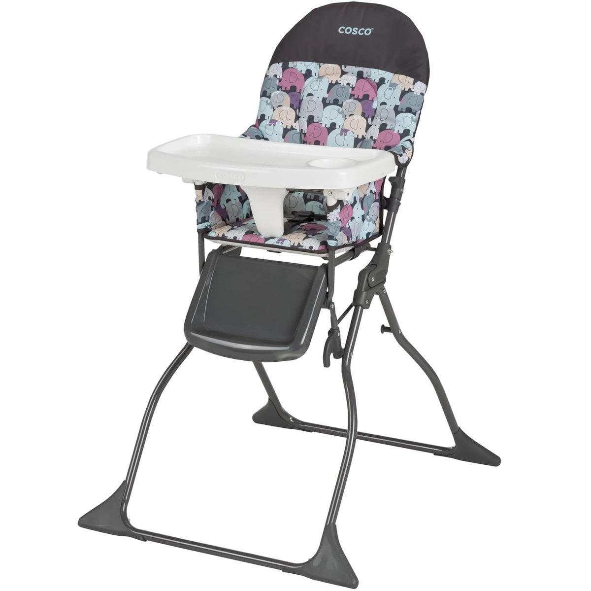 Cosco - Silla alta fácil de plegar, diseño de rompecabezas de elefa...