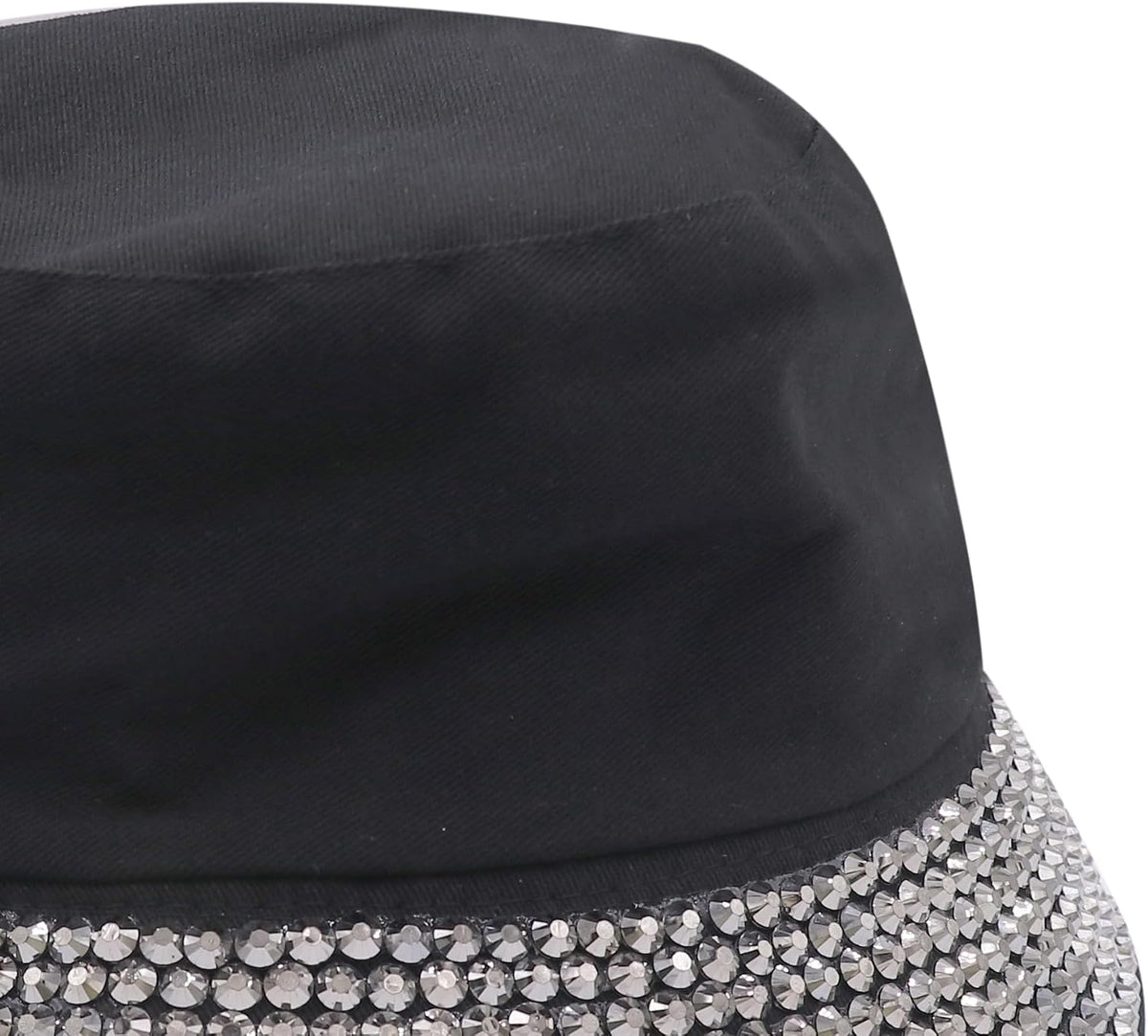 BOLLEY JOSS Sombrero de cubo brillante para mujer, sombrero de sol...