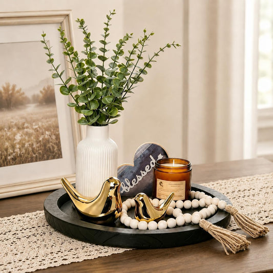 ZENLIV Juego de 7 decoraciones rústicas y modernas para decoración...